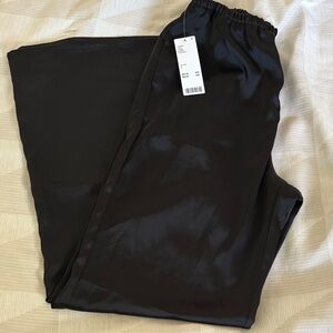 NWT Urban Outfitters Black Satin Pants